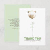 Teddy Bear Balloon Baby Shower Small Gracias