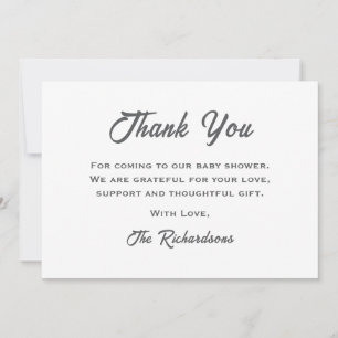 Tarjeta De Agradecimiento Teddy Bear Género Nube Neutral Nueve Baby Shower