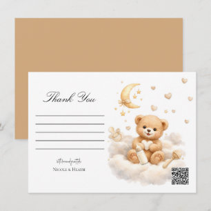 Tarjeta de agradecimiento Teddy Bear We can Bearly
