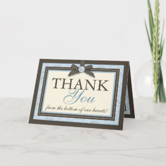 Tarjeta De Agradecimiento Teeny Toes BLU TY Card