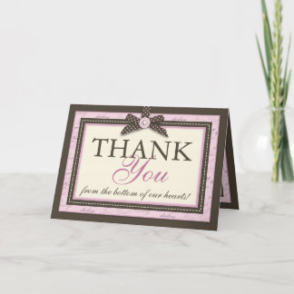 Tarjeta De Agradecimiento Teeny Toes PNK TY Card