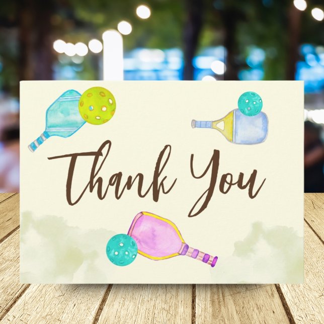 Tarjeta De Agradecimiento Tema acuarela Fiesta de cumpleaños con luz de futb (Subido por el creador)