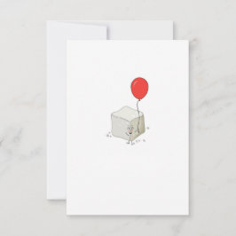 Tarjeta De Agradecimiento Tema de azúcar, cubo de azúcar
