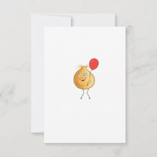 Tarjeta De Agradecimiento Tema de garbanzo, diseño de garbanzo