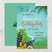 Tema de jardín de cumpleaños