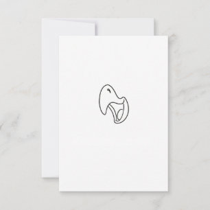 Tarjeta De Agradecimiento Tema de loro, pájaro, graznido