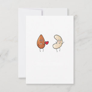 Tarjeta De Agradecimiento Tema de nueces, almendra y anacardo