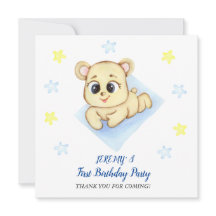Tema de Oso Bonito para Fiesta de Cumpleaños de Ni
