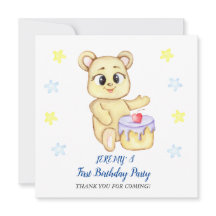 Tema de Oso Lindo Fiesta de Cumpleaños para Niño