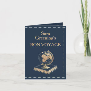 Tarjeta De Agradecimiento Tema de viajantes de vacaciones estilo pasaporte B