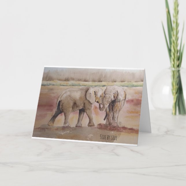 Tarjeta De Agradecimiento Temática de la vida salvaje de la amistad (Anverso)