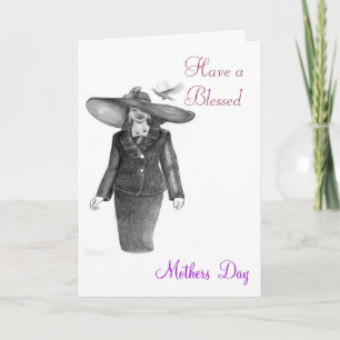 Tarjeta De Agradecimiento Ten un Día de la Madre Bendita.
