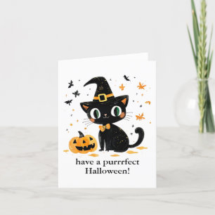 Tarjeta De Agradecimiento Ten una bruja perfecta para gato negro de Hallowee