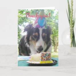 Tarjeta De Agradecimiento "¡Tener tu pastel y comerlo también!" Gracias Ca