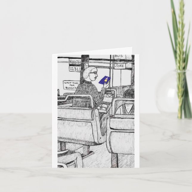 Tarjeta De Agradecimiento Tener Un Autobús Seguro 🚌 Viajar (Anverso)