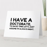 TENER UN DOCTORADO