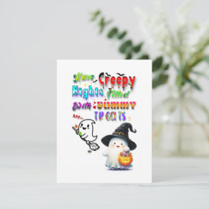 Tarjeta De Agradecimiento Tenga noches espeluznantes llenas de deliciosos du