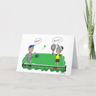 Tarjeta De Agradecimiento Tenis - TUYOS