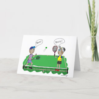 Tarjeta De Agradecimiento Tenis - TUYOS