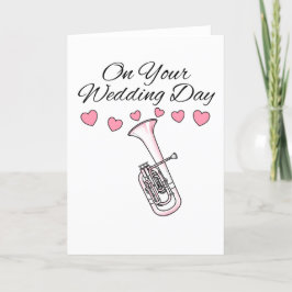 Tarjeta De Agradecimiento Tenor Horn Boda Card Hornist Brass