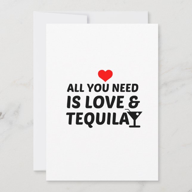 TARJETA DE AGRADECIMIENTO TEQUILA Y AMOR (Anverso)