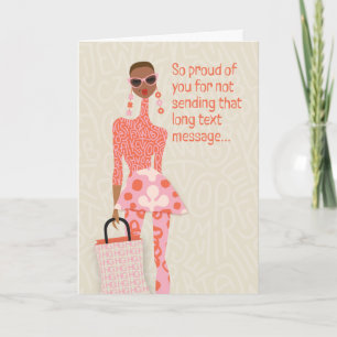 Tarjeta De Agradecimiento Terapia de bajo nivel - Muy orgulloso de usted por