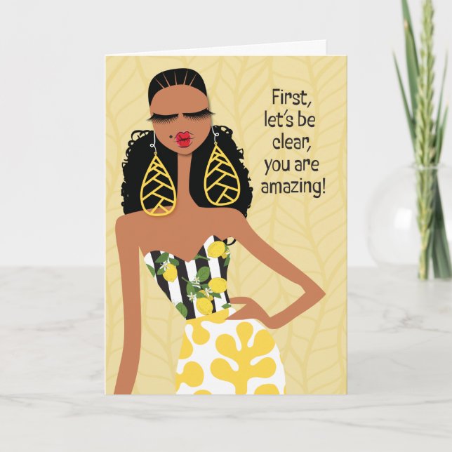 Tarjeta De Agradecimiento Terapia de bajo nivel - Primero, seamos claros (Anverso)