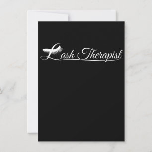 Tarjeta De Agradecimiento Terapia Lash Eyelash Lover Lash Tech L