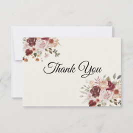 Tarjeta De Agradecimiento Terra Cotta y Green Gracias Card