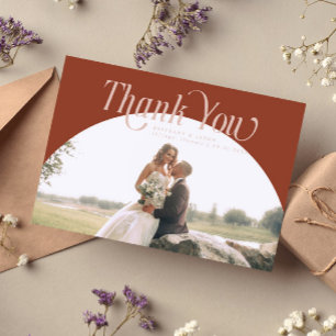 Tarjeta De Agradecimiento Terracotta Arch Boda Gracias