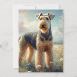 Tarjeta De Agradecimiento Terrier Airedale