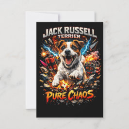 Tarjeta De Agradecimiento Terrier Jack Russell