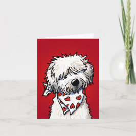 Tarjeta De Agradecimiento Terrier Wheaten Caprichoso