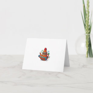 Tarjeta De Agradecimiento Tetera marroquí Kawaii - Palo Berred Lindo