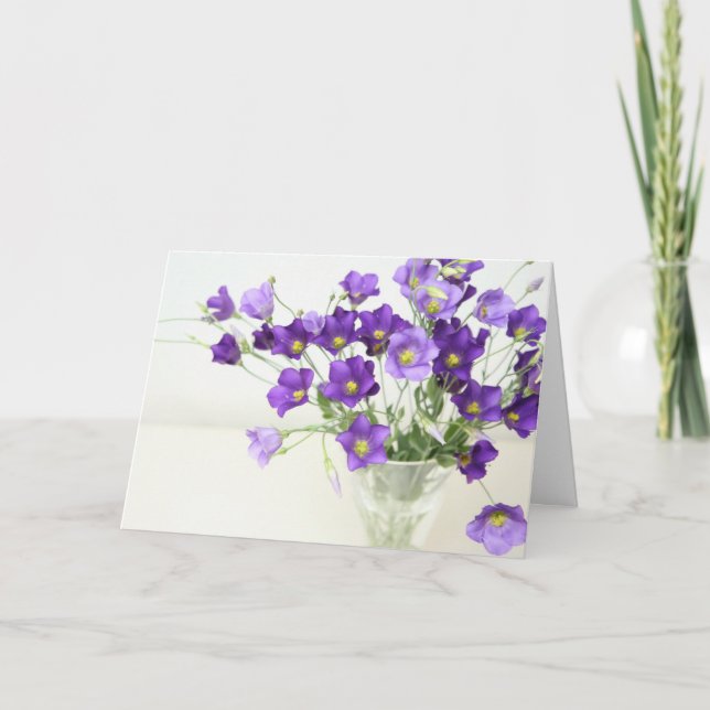 Tarjeta De Agradecimiento Texas Bluebell (Anverso)