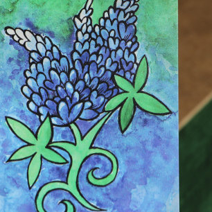 Tarjeta De Agradecimiento Texas Bluebonnets