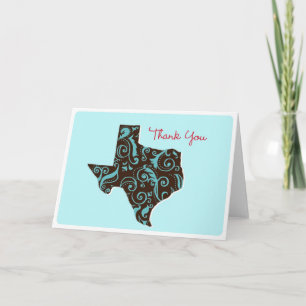 Tarjeta De Agradecimiento Texas Gracias