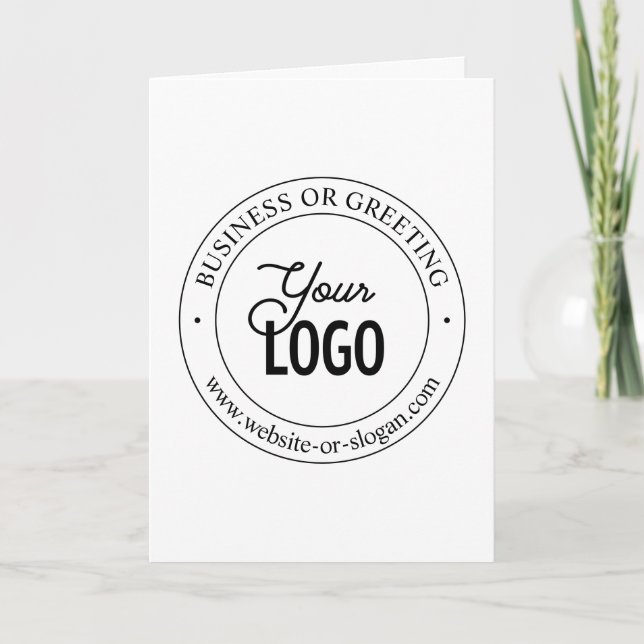 Tarjeta De Agradecimiento Texto de Personalizable y sustitución de logotipos (Anverso)