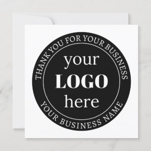 Tarjeta De Agradecimiento Texto editable y logotipo o diseño