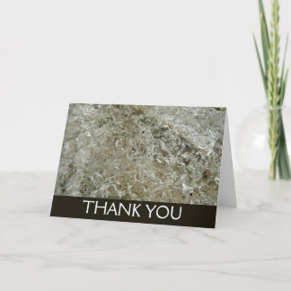 Tarjeta De Agradecimiento Textura De La Naturaleza Del Resumen De Hielo Glac
