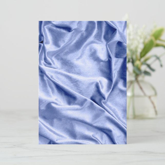 Tarjeta De Agradecimiento Textura de tela 2 (Anverso de pie)