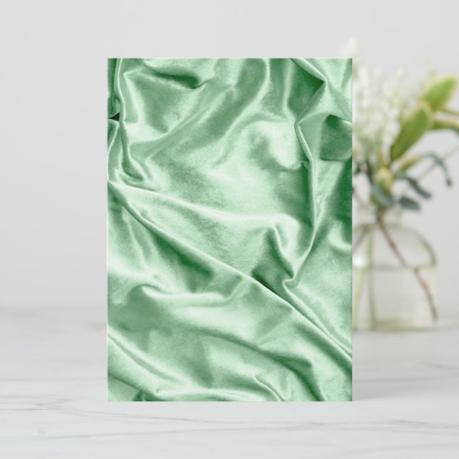 Tarjeta De Agradecimiento Textura de tela 4 (Anverso de pie)