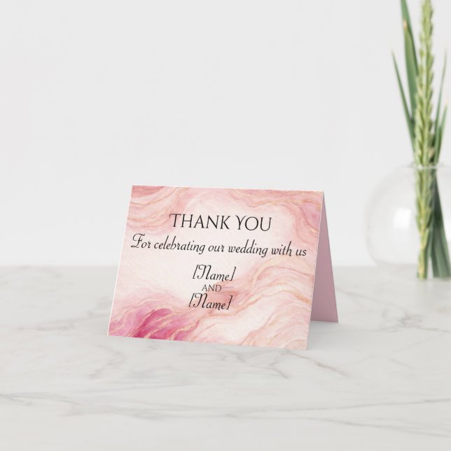 Tarjeta De Agradecimiento Thank You (Anverso)