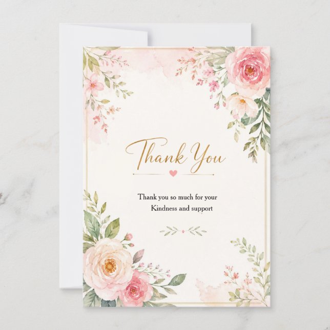 Tarjeta De Agradecimiento Thank you card (Anverso)