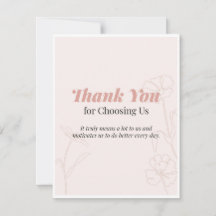 Thank you Card
