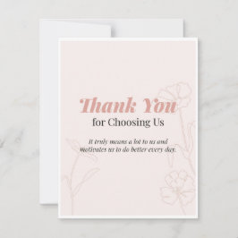Tarjeta De Agradecimiento Thank you Card