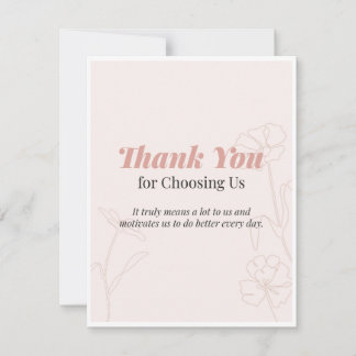 Tarjeta De Agradecimiento Thank you Card