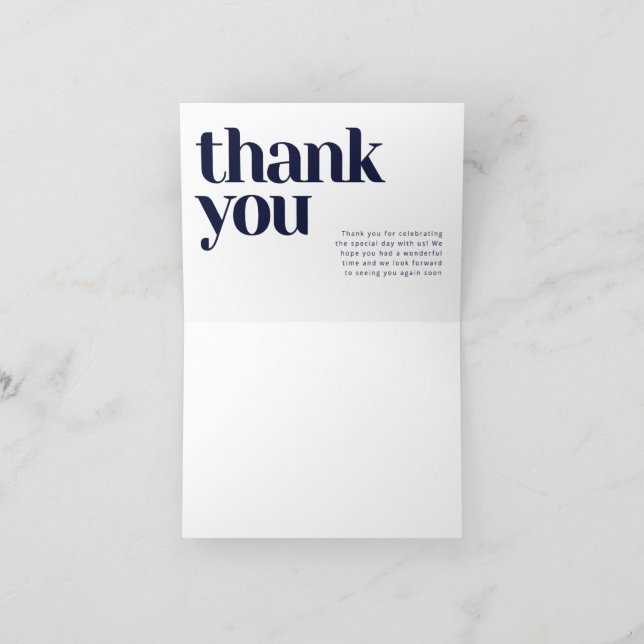 Tarjeta De Agradecimiento Thank You Card (Interior)