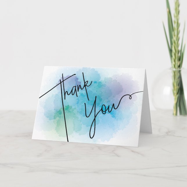 Tarjeta De Agradecimiento Thank You Card | Blank Inside (Anverso)