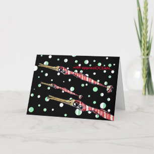 Tarjeta De Agradecimiento Thank You Card Cartoon Red Stripe Pipe Fish